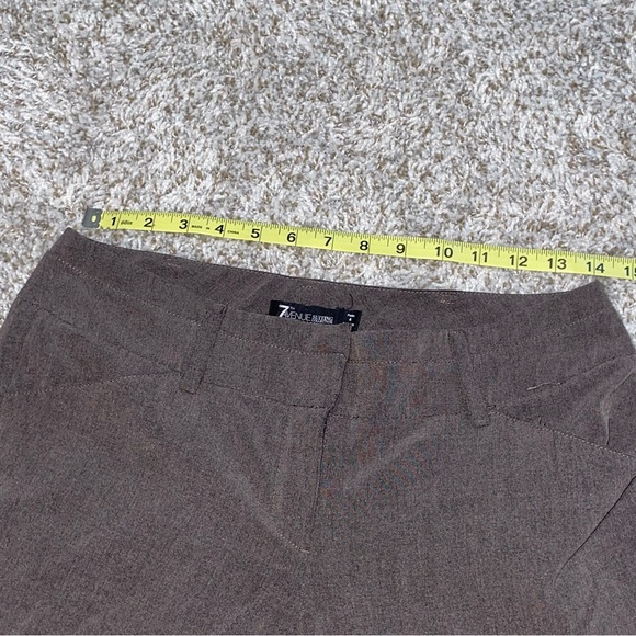 NEW YORK & COMPANY 7th Avenue Suiting Collection Brown Pants Size 4 Petite - Picture 7 of 8